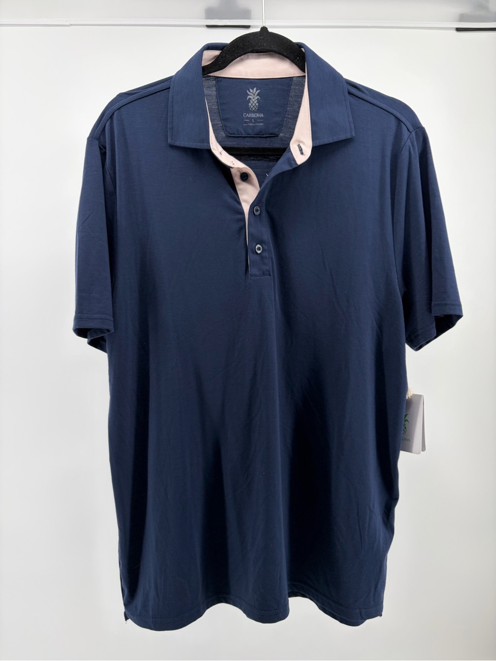 Cariloha Lightweight Performance Polo Mens Size L , Bamboo Breathable, NWT S100